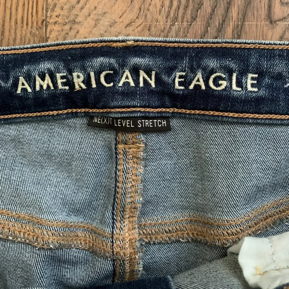 American Eagle Next Level Highest Waist Jegging Jeans size 12 Regular - Picture 10 of 12